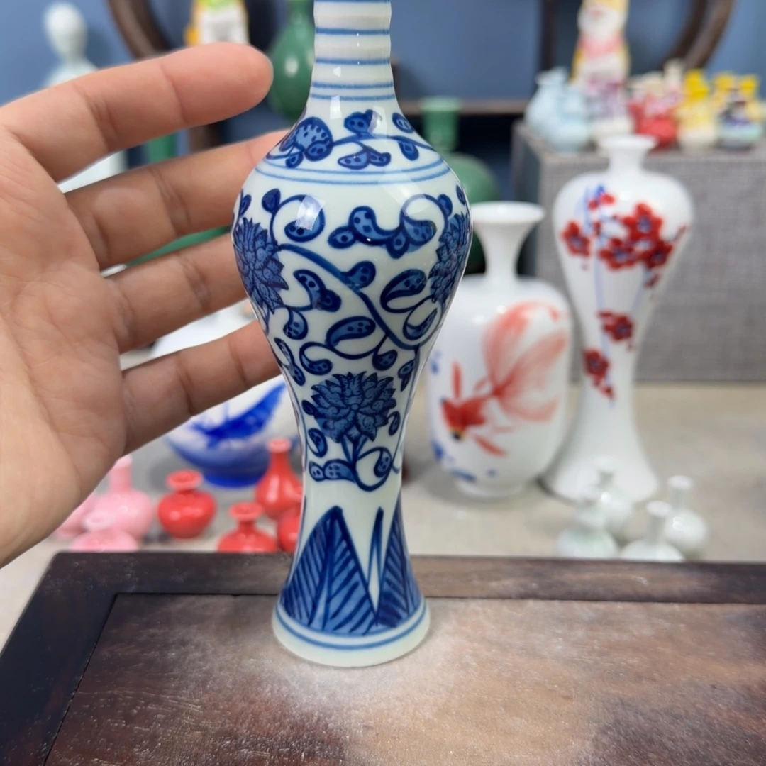 陶瓷手工小花器摆件