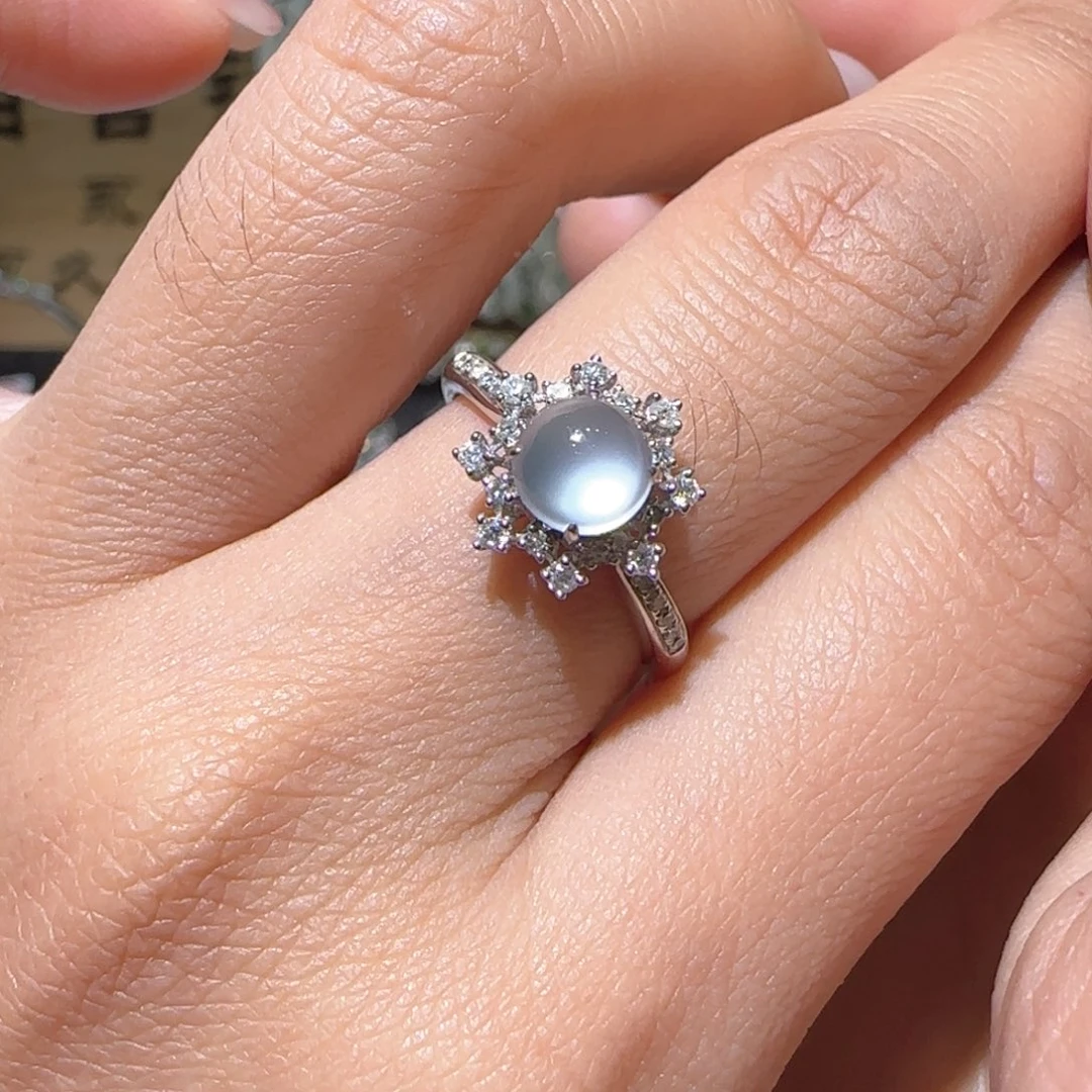 【闪购商品】翡翠戒指18K金镶嵌缅甸