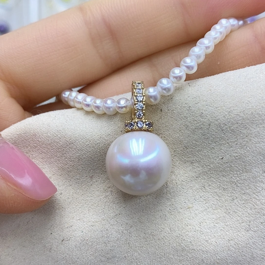 淡水珍珠未镶嵌吊坠(赠链)