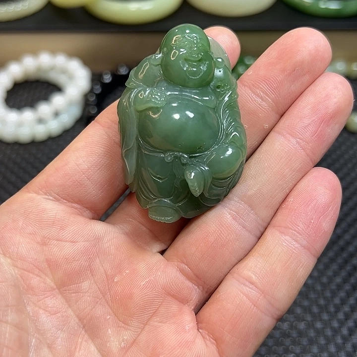 和田玉未镶嵌吊坠(不含链)