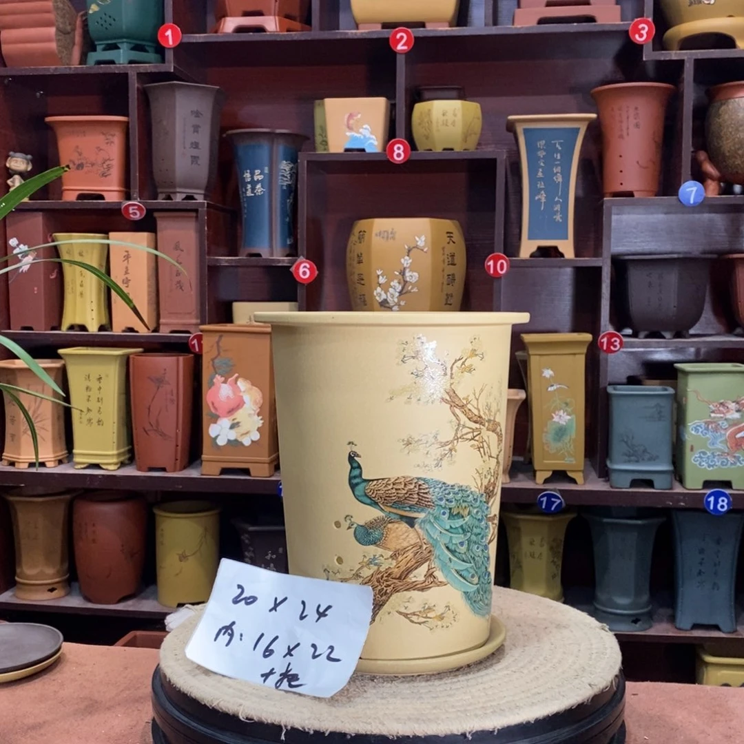 紫砂艺术紫砂花盆