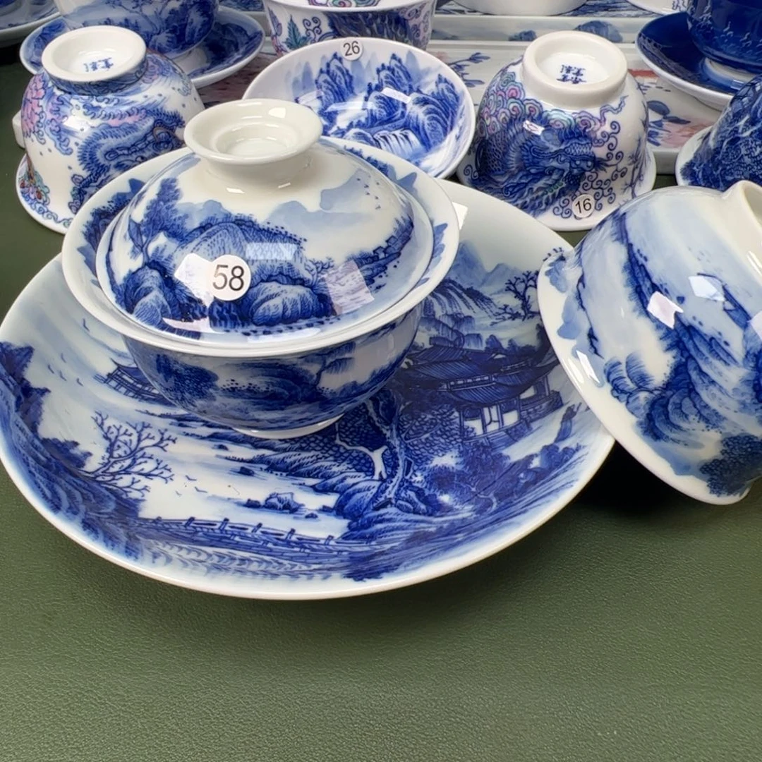 景德镇纯手工纯手绘茶具木木58 54 92