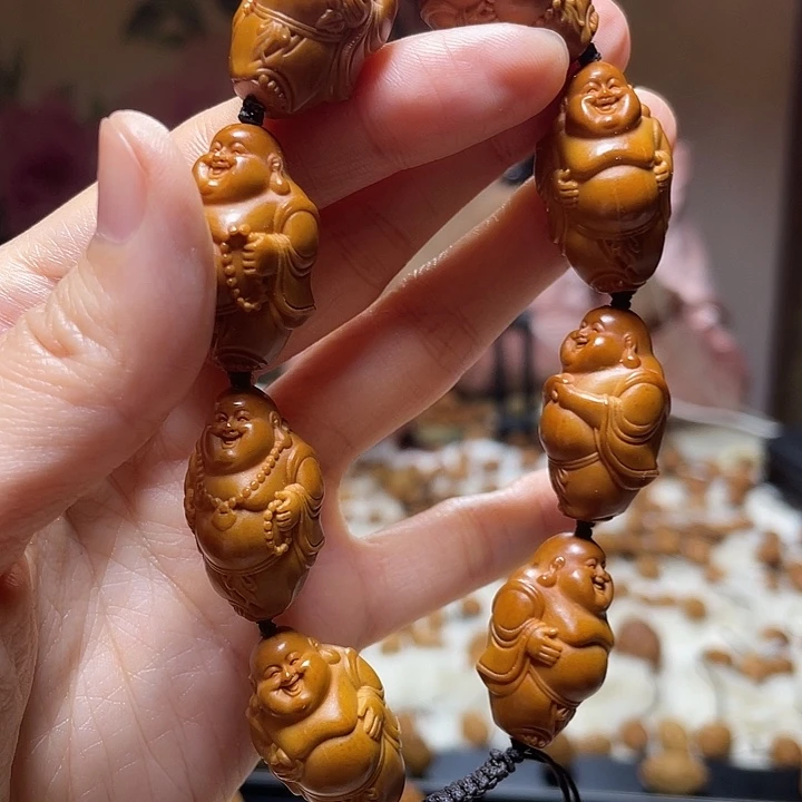 橄榄核手串/手链小金条