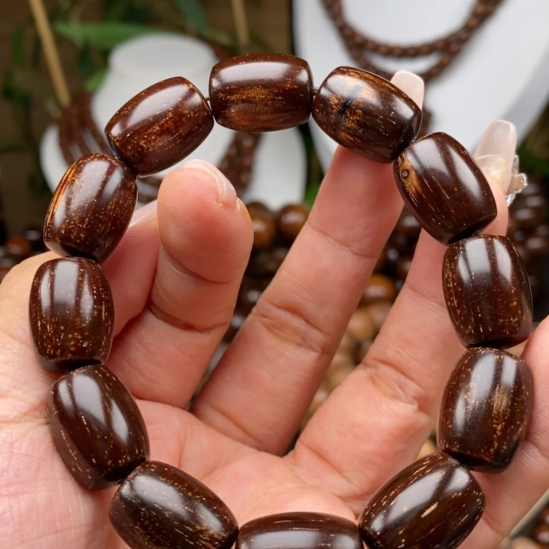 贡木手串/手链贡木1318枣珠虫漏