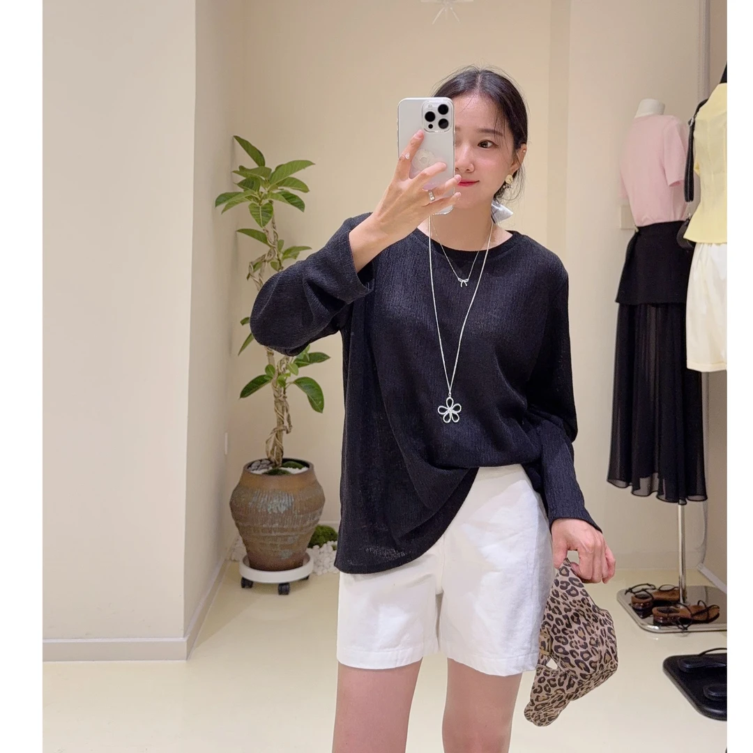 防晒百搭显瘦针织上衣