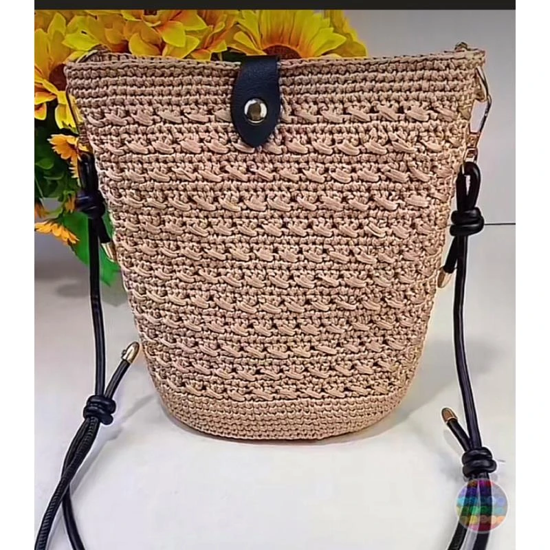 棉麻线（非成品）水桶包包手工包单肩手提拍一份钩一个