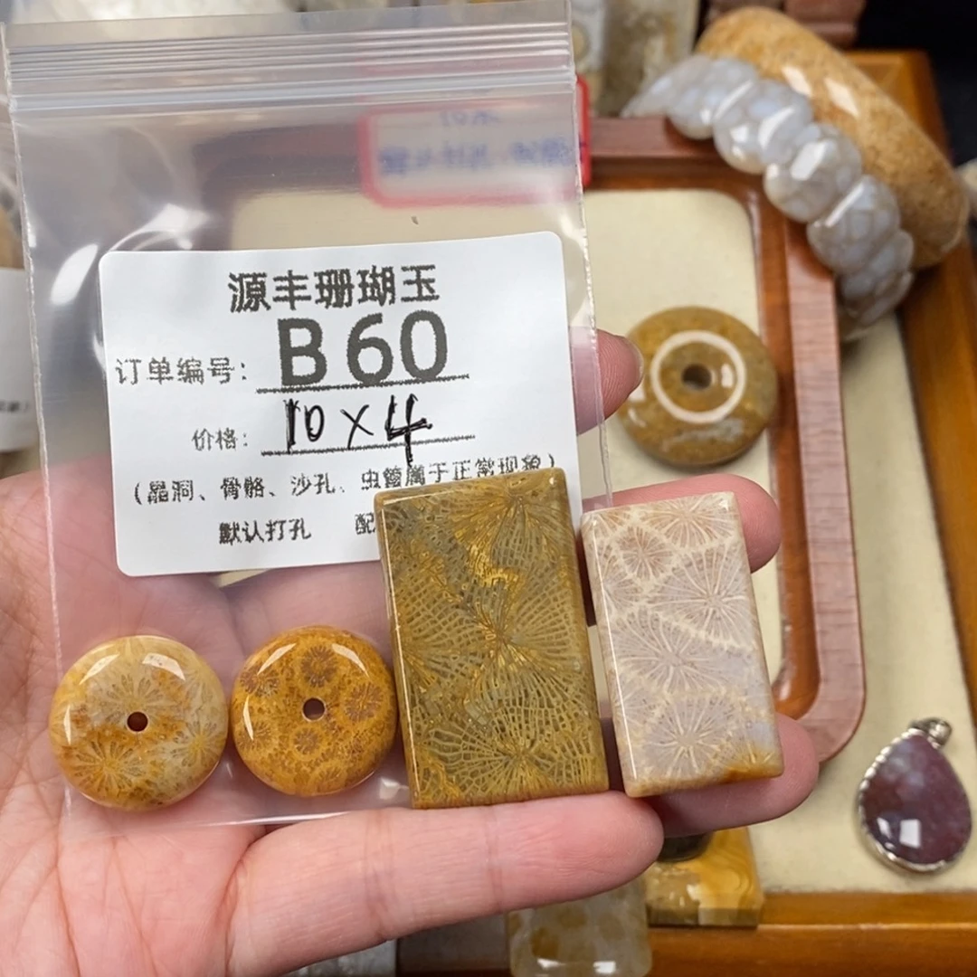 *****未镶嵌颈饰硅化玉