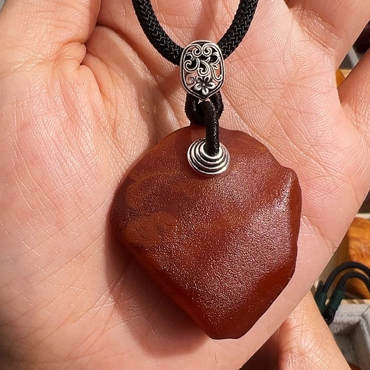 蜜蜡裸石未镶嵌我