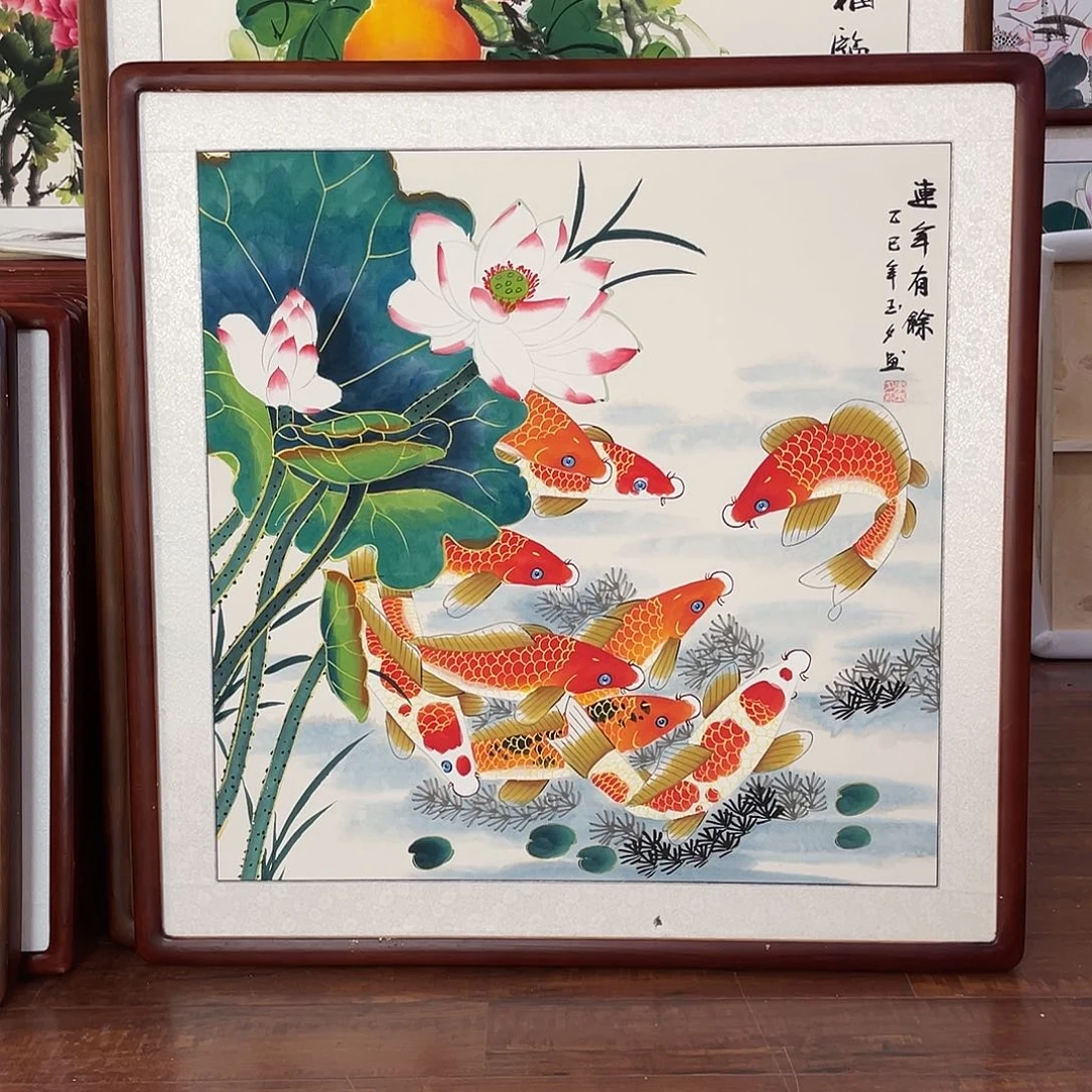 国画带框尺寸83*83厘米