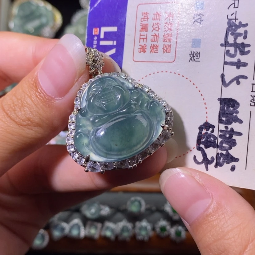 【闪购商品】翡翠未镶嵌颈饰天然
