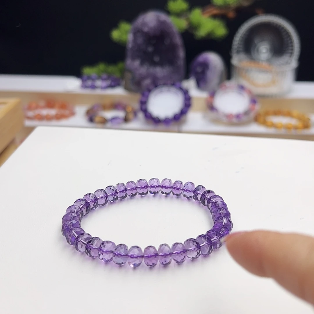 水晶手链未镶嵌紫水晶8.2mm19.12