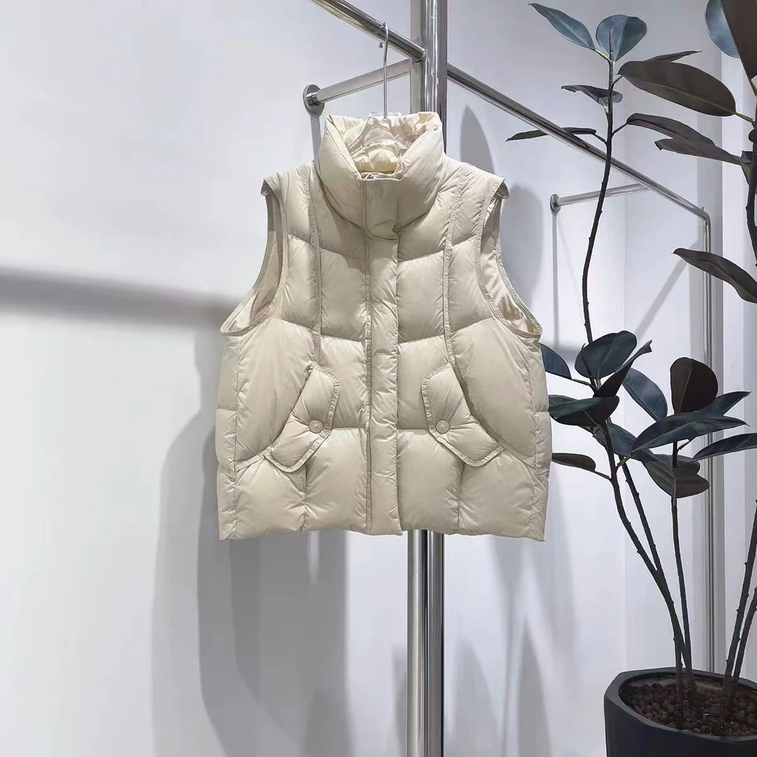 【娟子呀】羽绒马甲2025新款外穿韩版宽松白鹅绒时髦