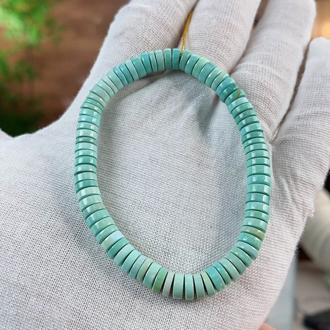 绿松石珠宝奇石未镶嵌6.3mm+