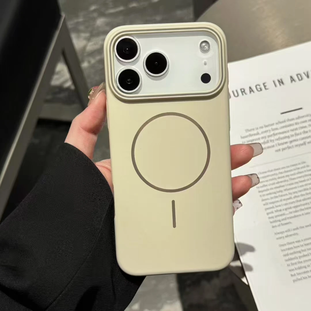 适用苹果17promax手机壳细圈磁吸16promax新款iphone15肤感磨砂14