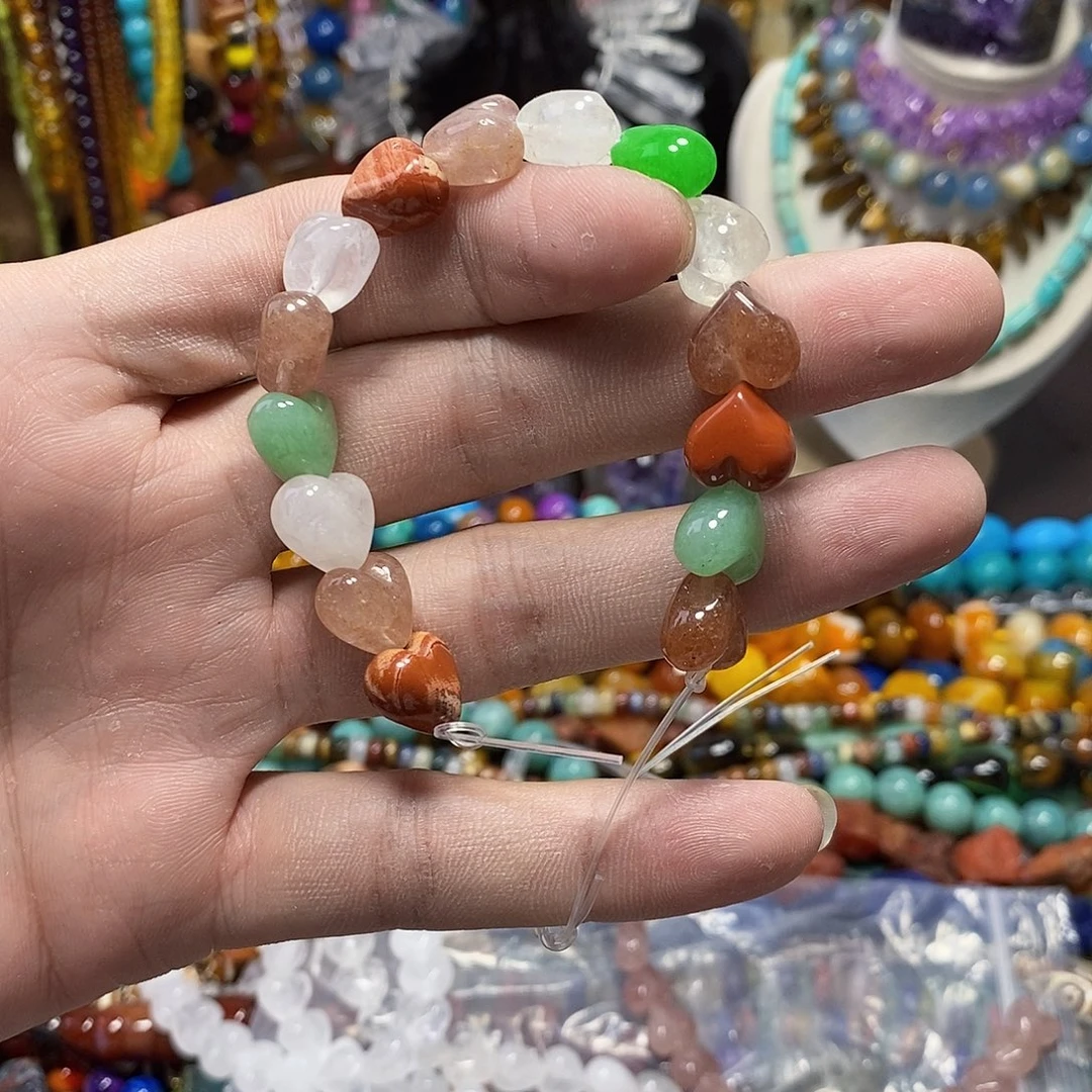 石英质玉未镶嵌，多宝屁桃12mm，