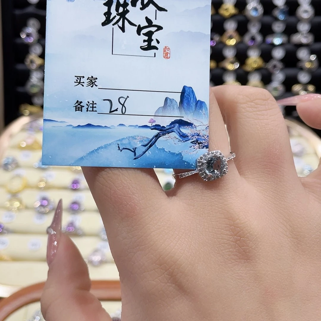 托帕石戒指银S925镶嵌?****?戒指28