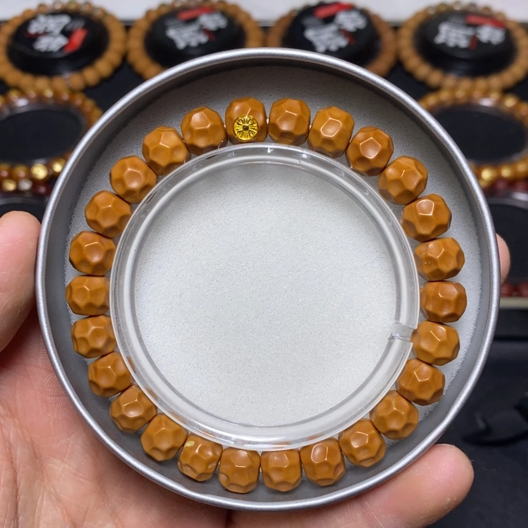 手串猴头核桃全品单标款黑金无相 尺寸9-10 单号101