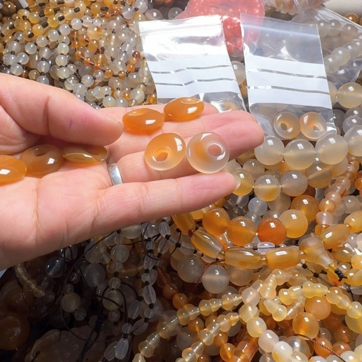 玛瑙/玉髓颈饰未镶嵌橙****子208