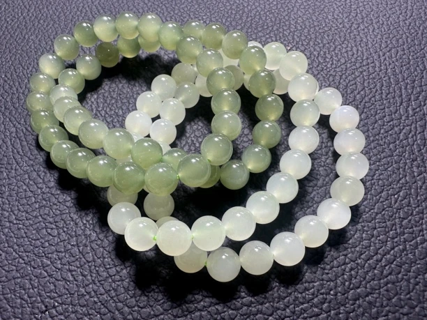 天然和田玉晴水卡8mm手串生日礼物闺蜜直播间福利 多样性发其一