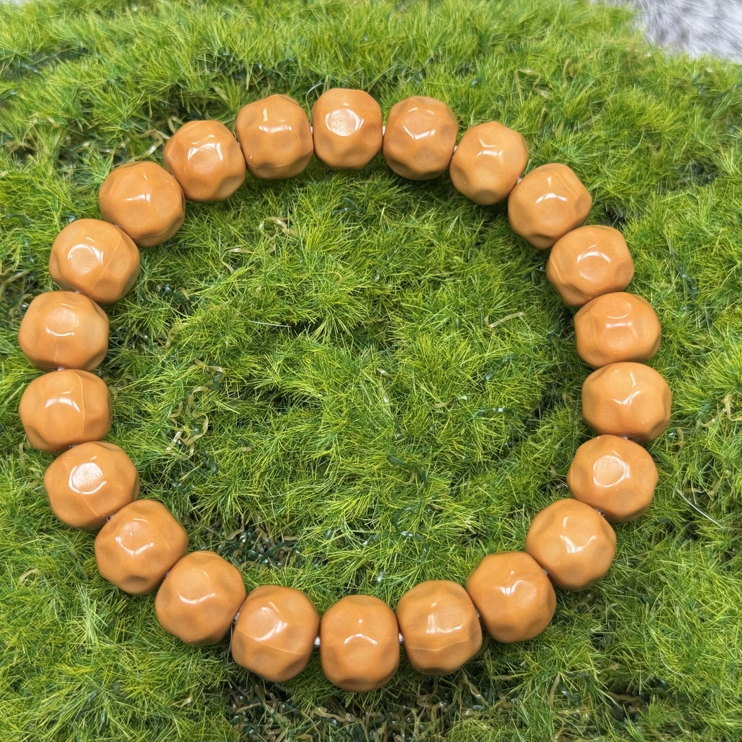 尺寸11.5mm左右猴头雕刻奶酪单圈一条《小鱼文玩》L041