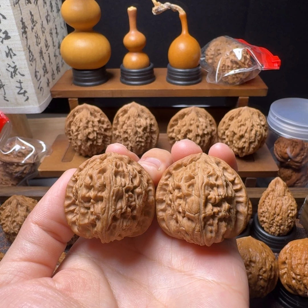 吊坠文玩核桃白狮子