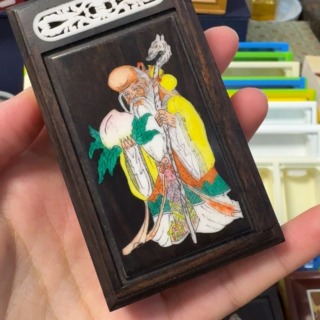 顾顾 竹蛉红木虫盒