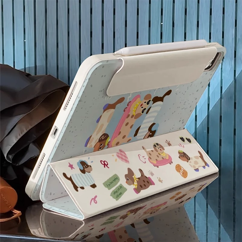 iPadpro保护壳2025平板air6保护套720旋转air7磁吸拆分防摔弯mini