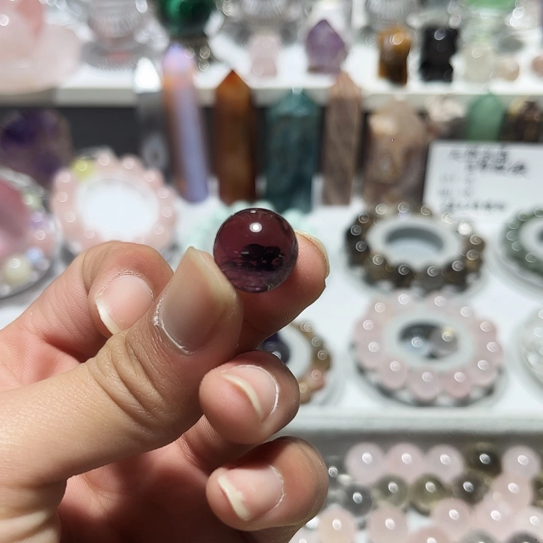珠宝半成品银S925镶嵌紫晶葡萄紫14➕微瑕