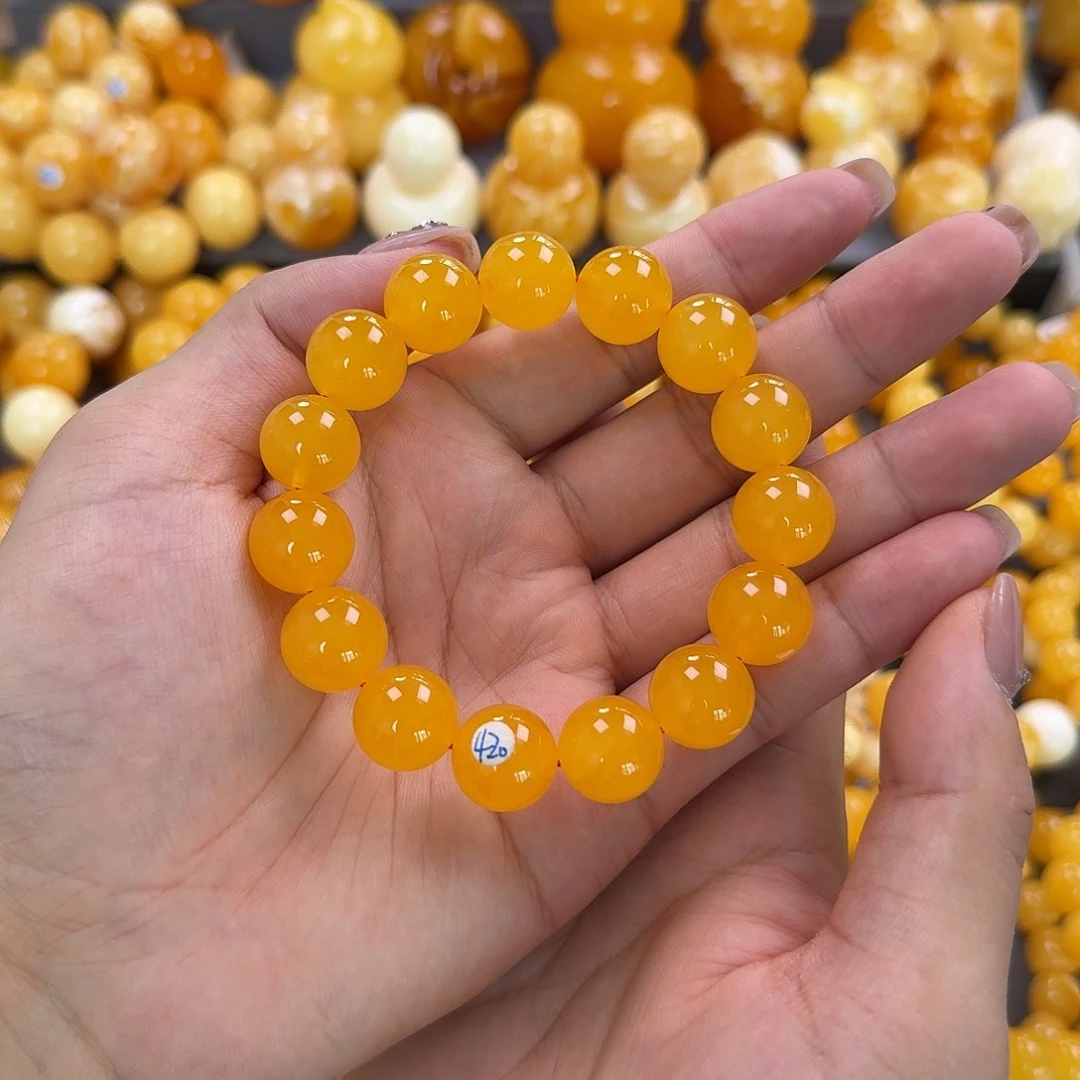 蜜蜡未镶嵌珠宝奇石同料14mm