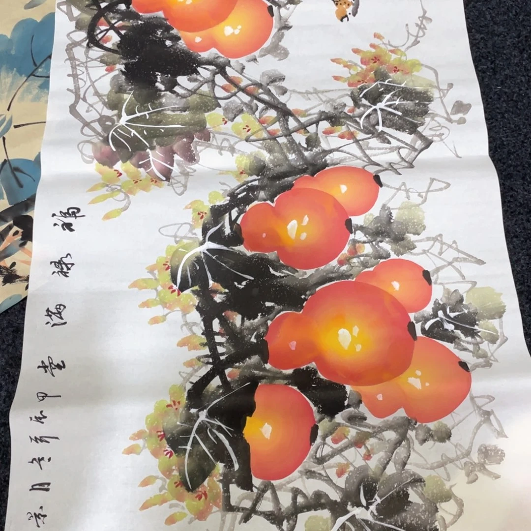 国画国画作品画心画画作品一个