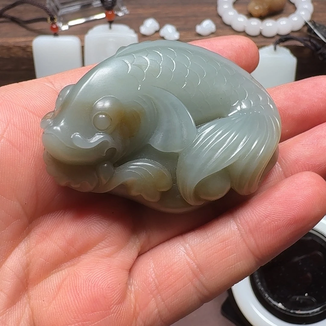 福***生颈饰未镶嵌和田玉（白玉）
