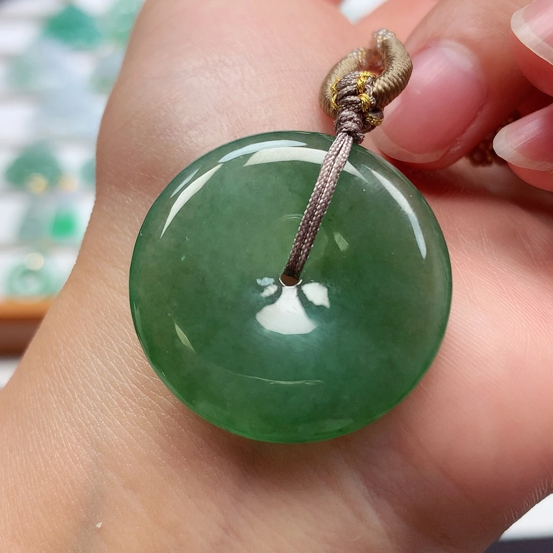 翡翠未镶嵌吊坠(不含链)30.2-5.6