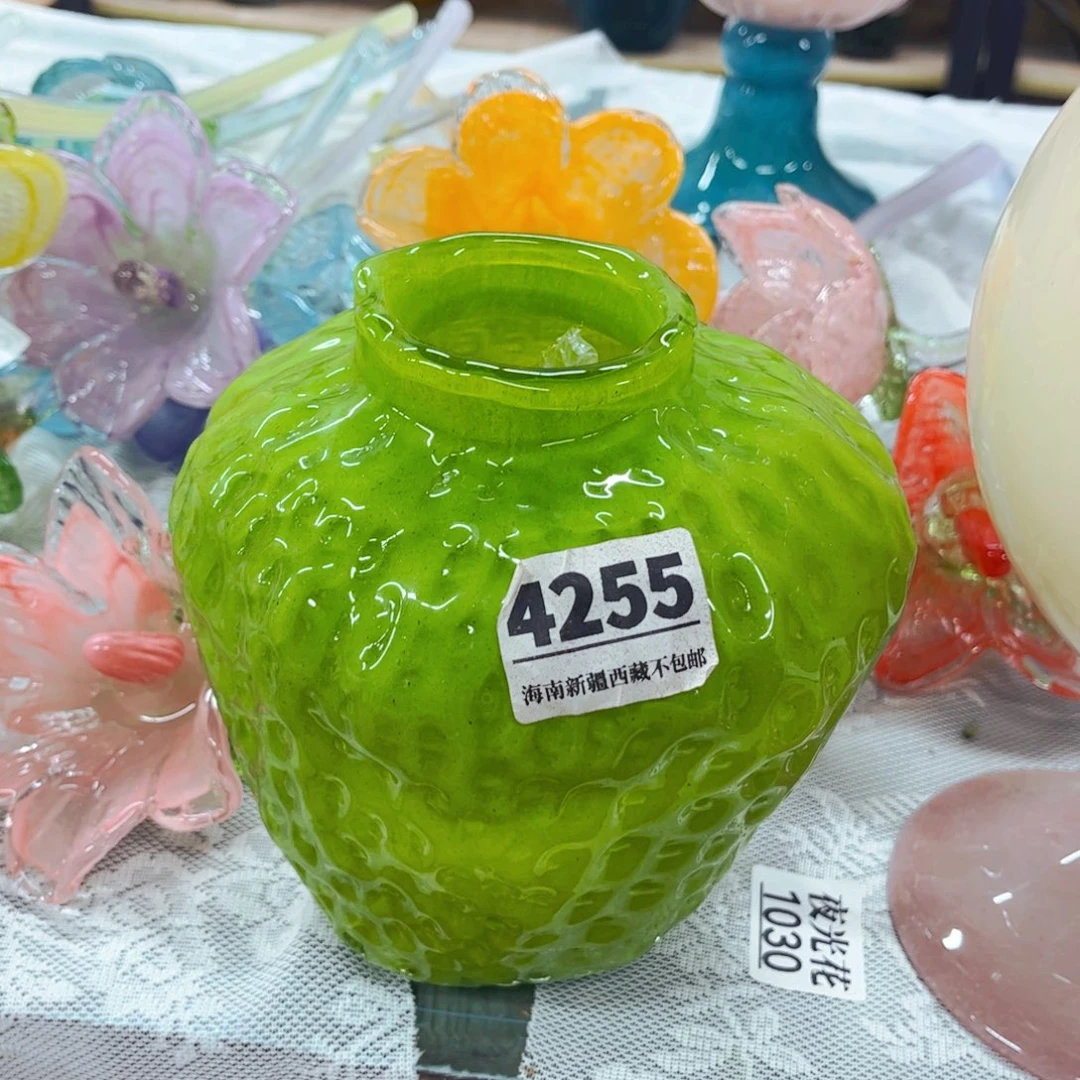草莓瓶4255 家悦美居琉璃花瓶