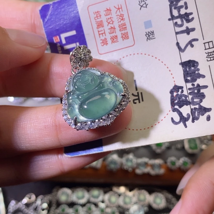 【闪购商品】翡翠未镶嵌颈饰天然