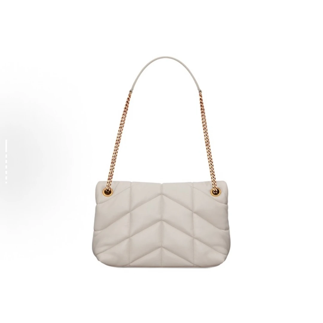 A673白银腋下真皮单肩斜挎链条包