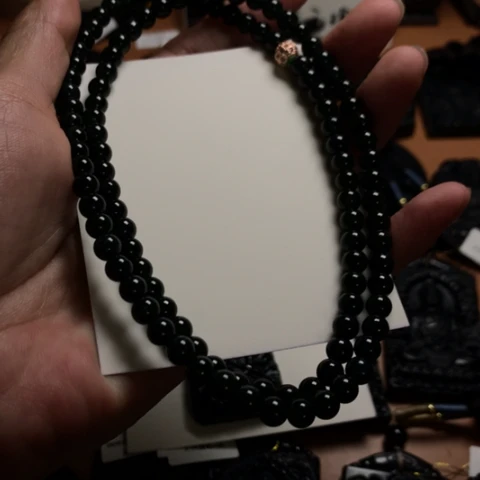 柏****行天然缅甸a货钢琴黑挂件