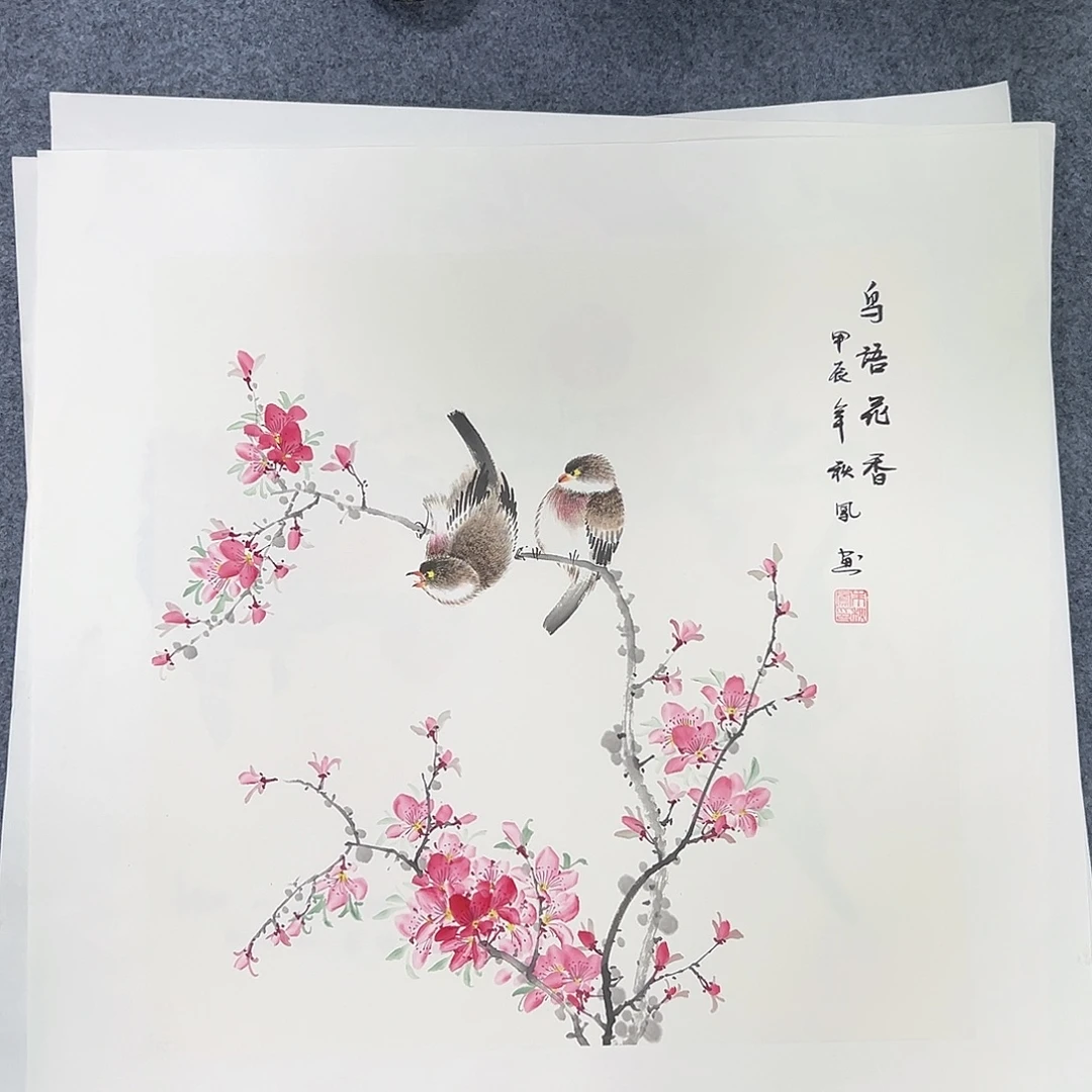 国画，纯手绘国画作品