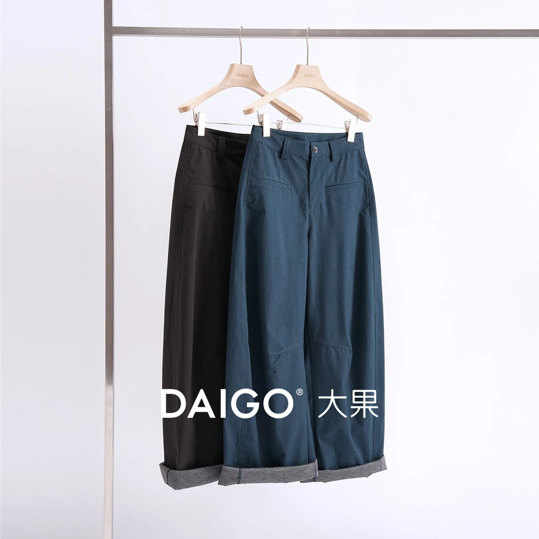 大果store【饼干裤】酵素水洗～潮流个性60S棉前口袋针织里弯刀裤