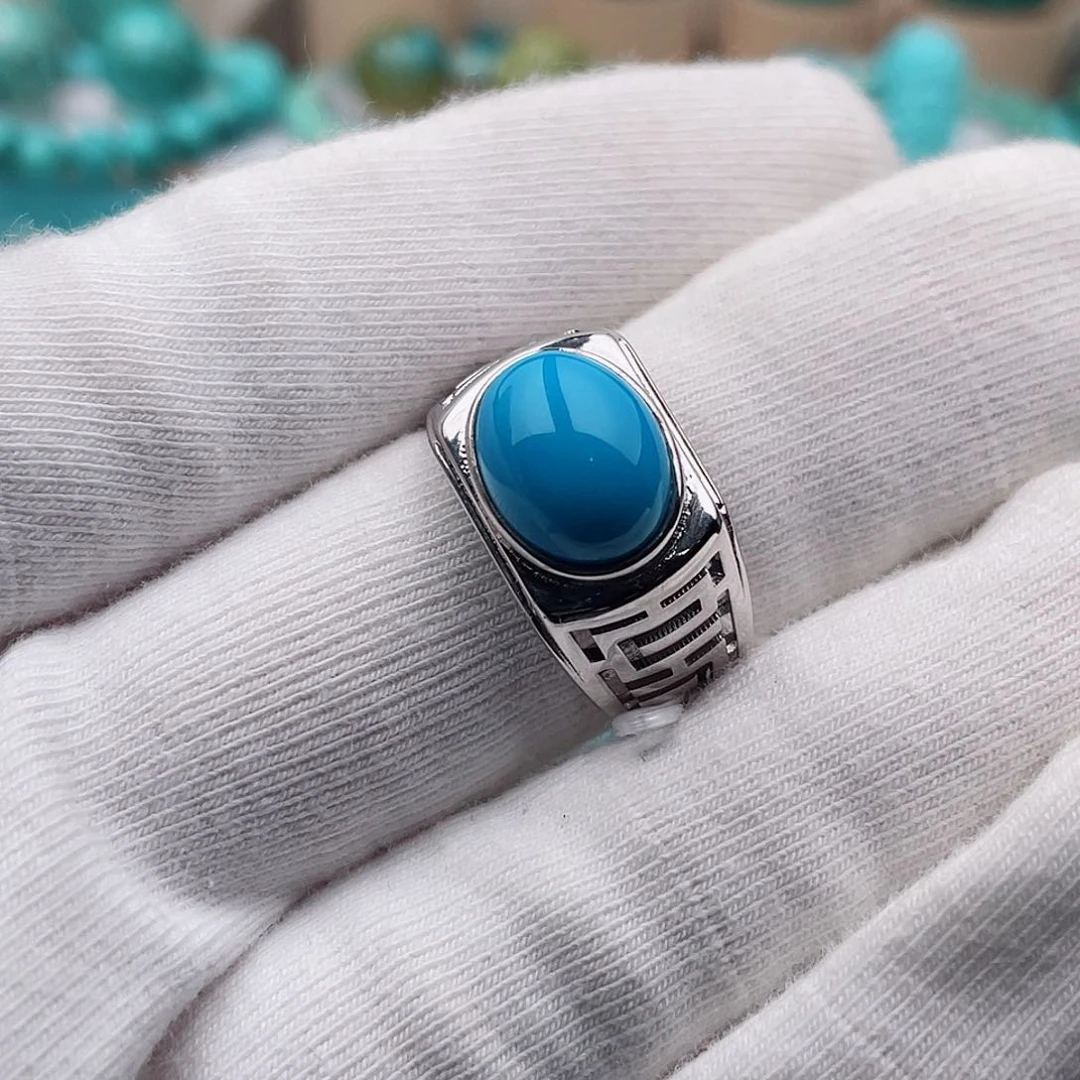 银S925镶嵌绿松石配饰