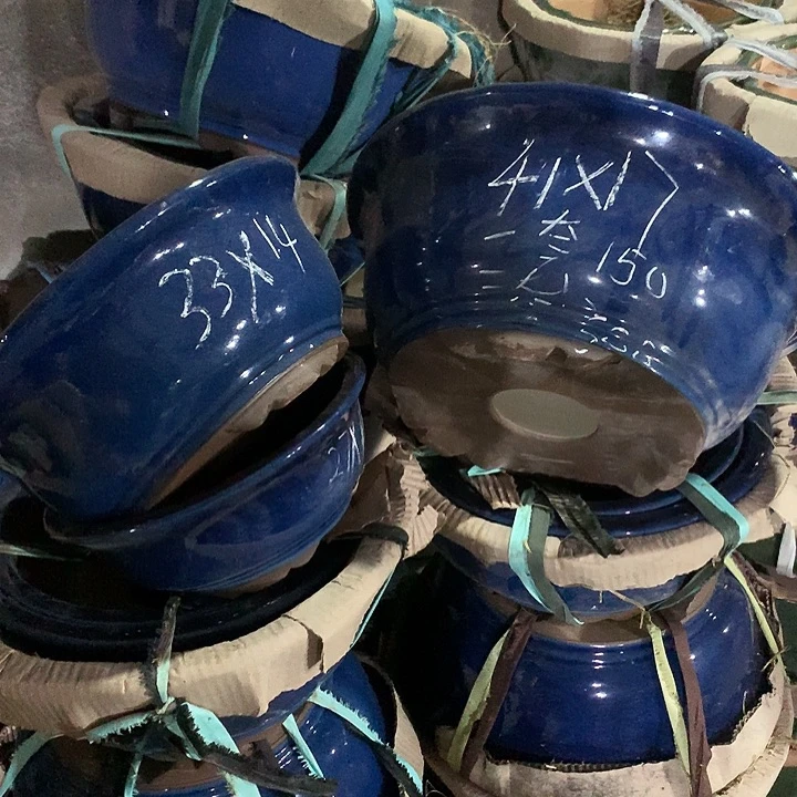 紫砂花盆   紫砂清货处理圆盆