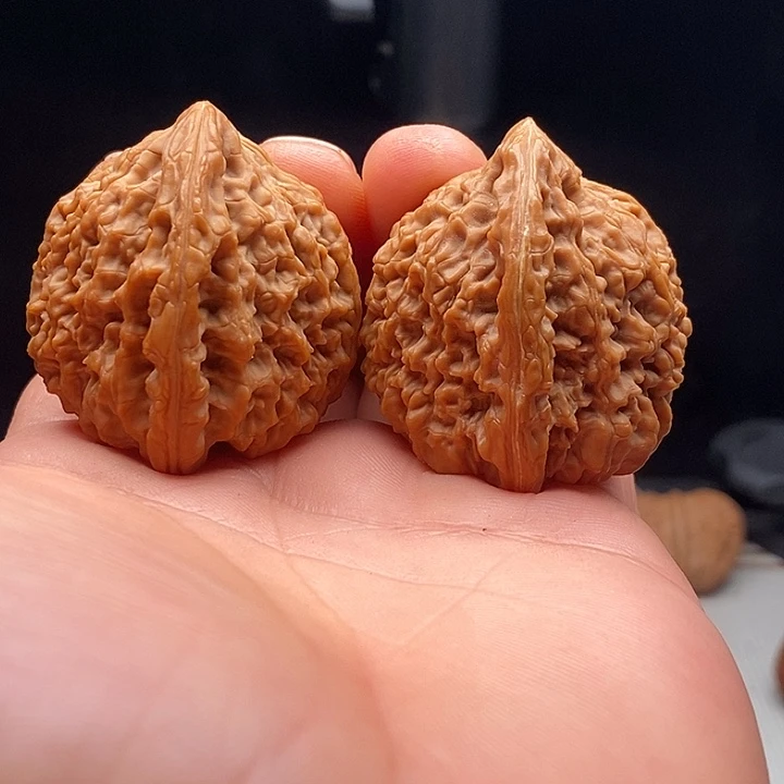 美***景文玩核桃把件42尺三角南疆