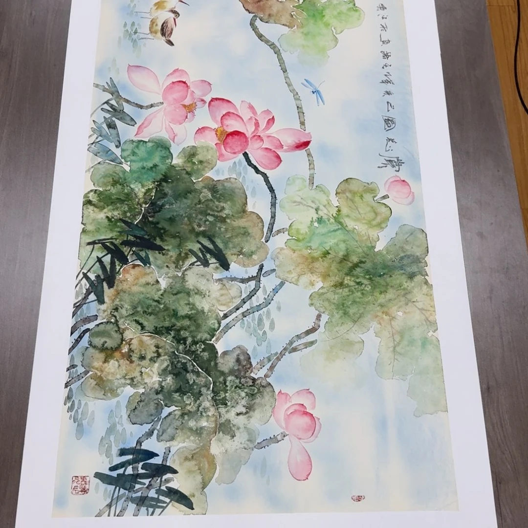 国画国画作品山水花鸟