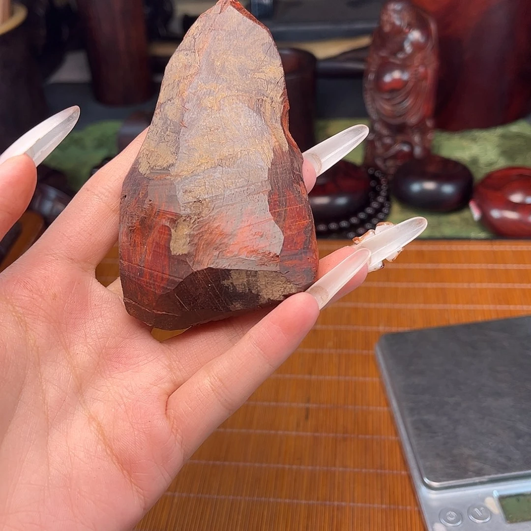 檀香紫檀（小叶紫檀）鱼鳞底泥料