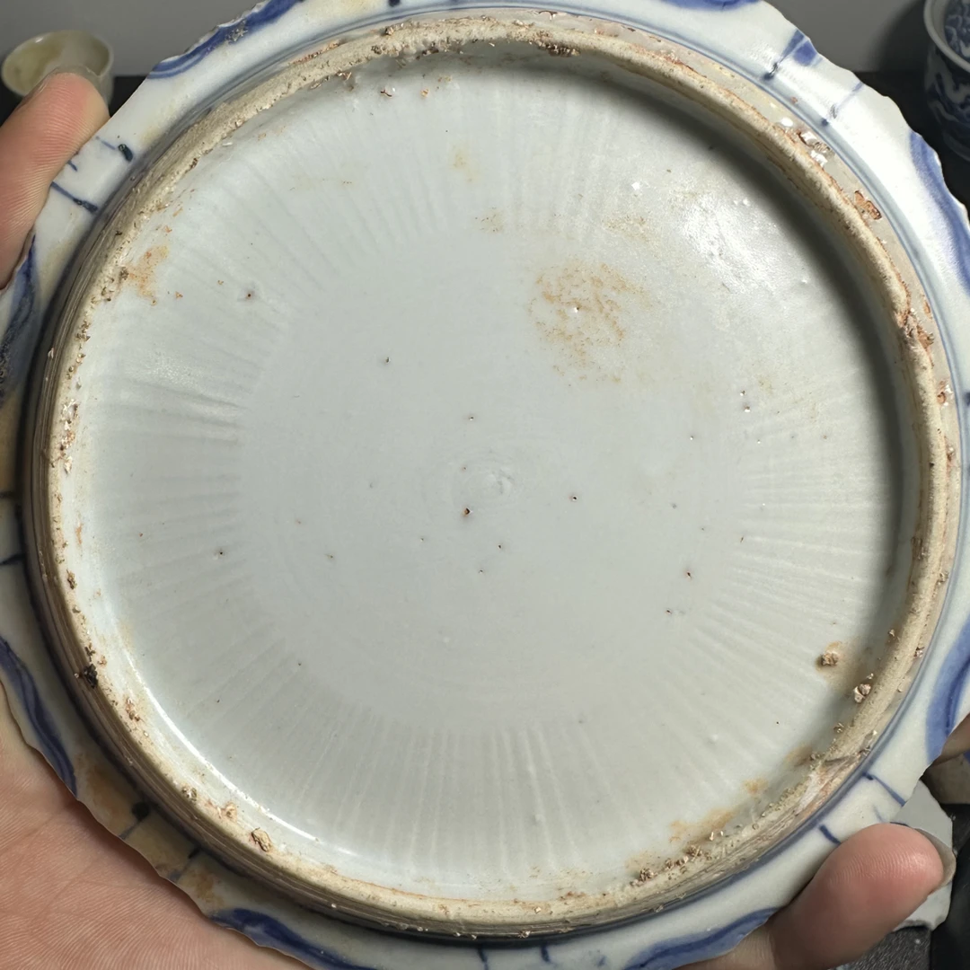 当代青花小盘子茶杯垫