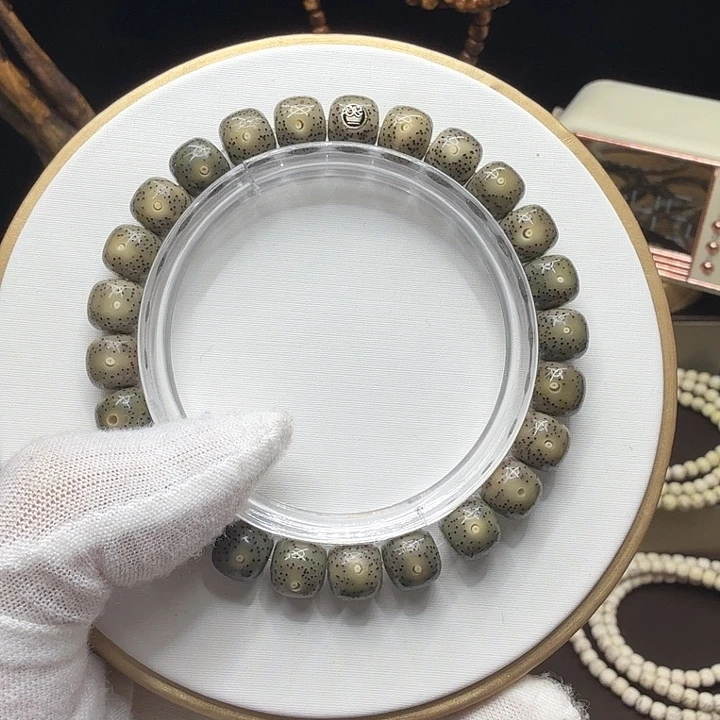 手串星月菩提糯冰绿幽灵