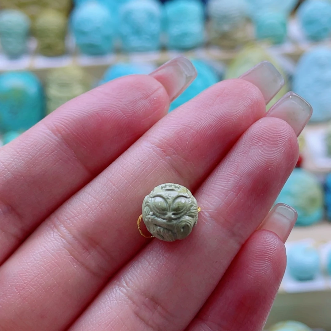 绿松石未镶嵌珠宝奇石10mm