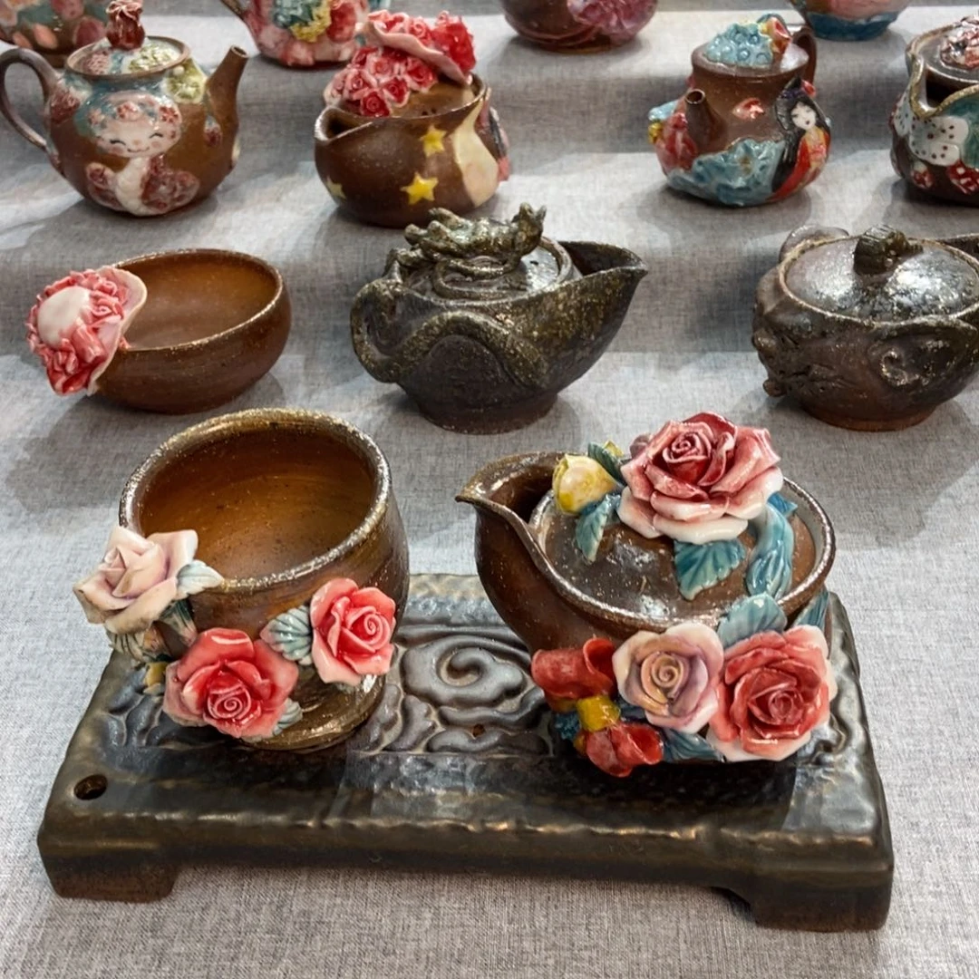 纯手工纯柴烧精品茶器皿