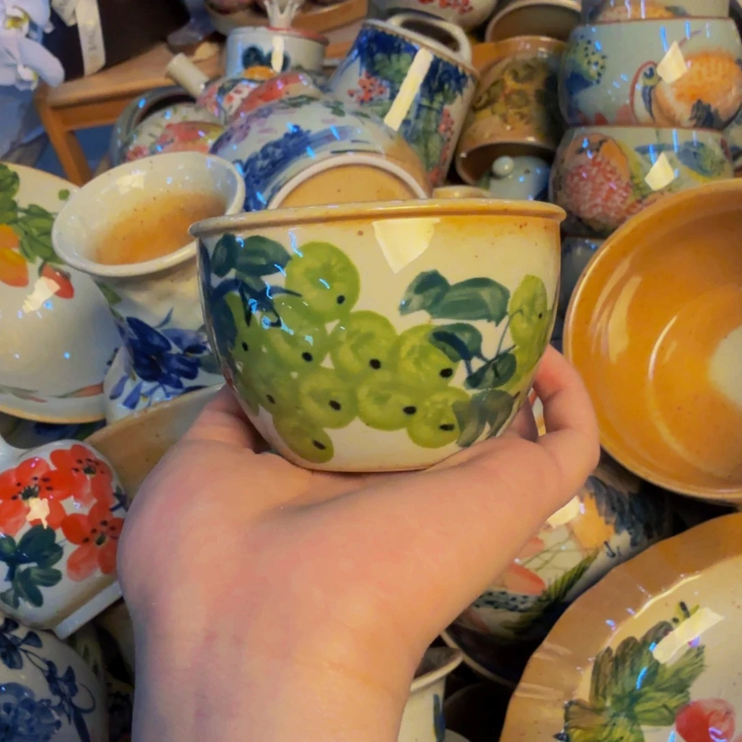 瓷片景德镇陶瓷手工手绘