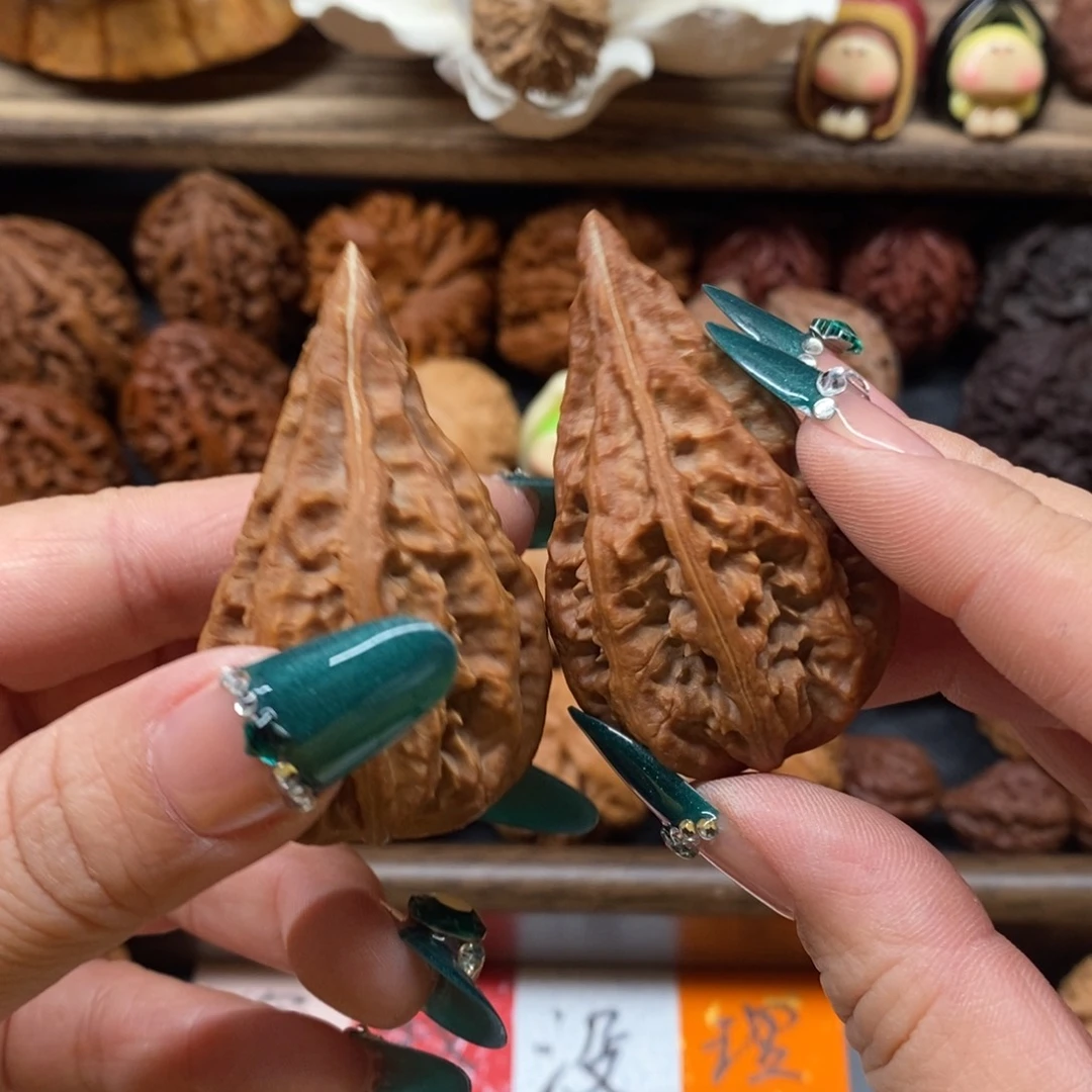 吊坠文玩核桃035鸭嘴塔尖56全秋