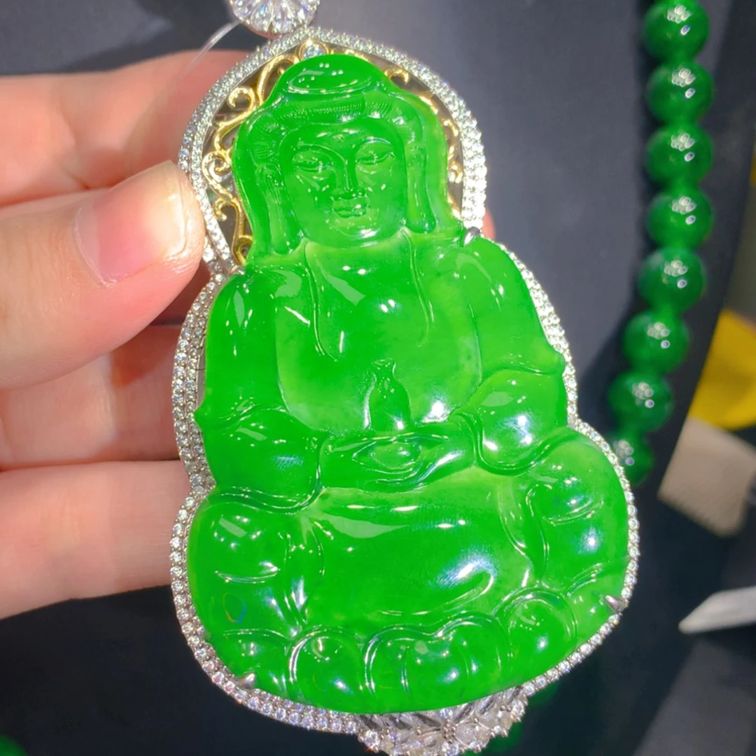 【闪购商品】翡翠颈饰银S925镶嵌5246565655